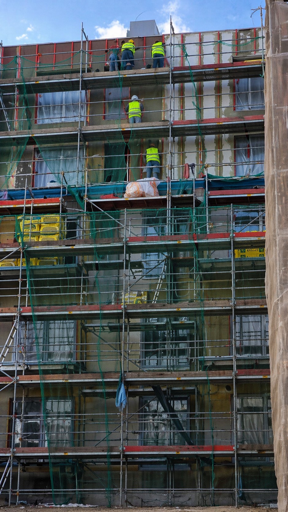 Prace na rusztowaniu