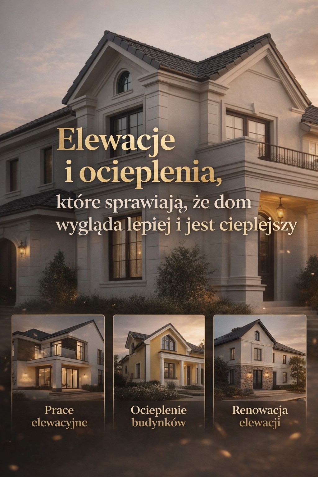 Nowoczesna elewacja domu wykonana przez FillPro