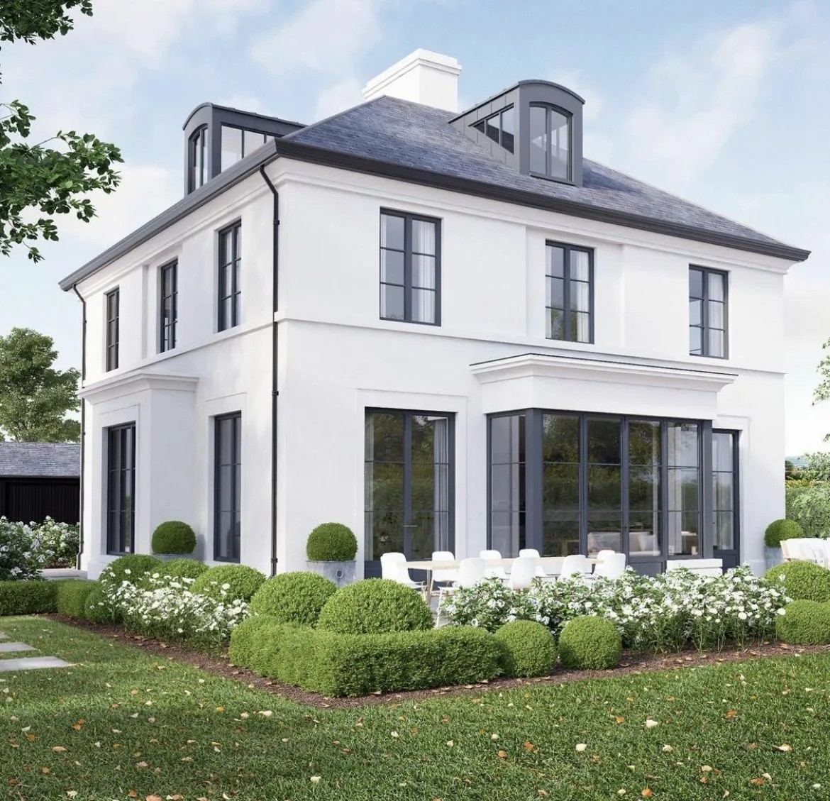 Gotowa elewacja domu jednorodzinnego w Warszawie - realizacja FillPro