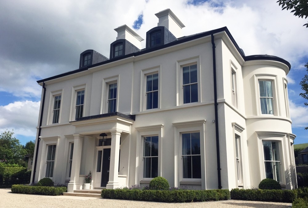 Gotowa elewacja domu jednorodzinnego w Warszawie - realizacja FillPro