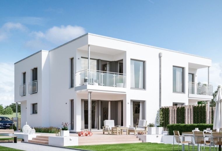 Gotowa elewacja domu jednorodzinnego w Warszawie - realizacja FillPro